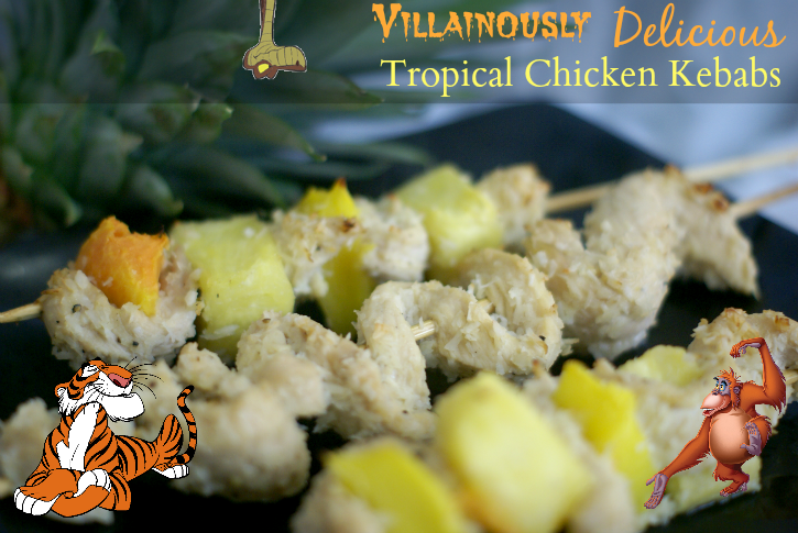 These Jungle Book-inspired Tropical Fruit & Chicken Kebabs are easy to make, nutritious, and a total crowd pleaser. Great for parties & kids alike. #JungleFresh #shop #cbias