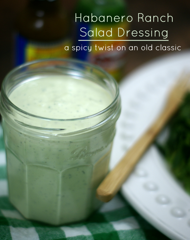 Homemade Habanero Ranch Salad Dressing. #SauceOn #shop