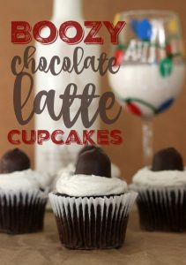 Boozy Chocolate Latte Cupcakes