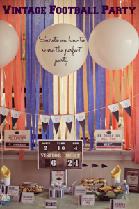 How to throw a beautiful Vintage Football Party for the Big Game with little effort or cost. #OneBuyForAll #shop #cbias