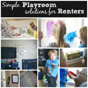A great post for simple Playroom Renovation Solutions for Renters #ColorfulCreations #shop #cbias
