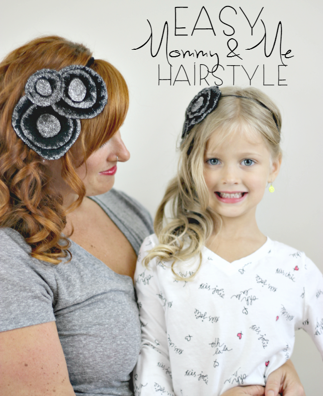Super cute Mommy & Me hairstyle tutorial! #HeartMyHair #ad #Conair 